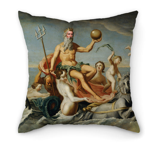 Personalised Renaissance Painting Pillow | Neptune | Fab Gifts
