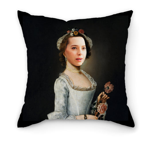 Personalised Renaissance Painting Pillow | Flower Lady | Fab Gifts