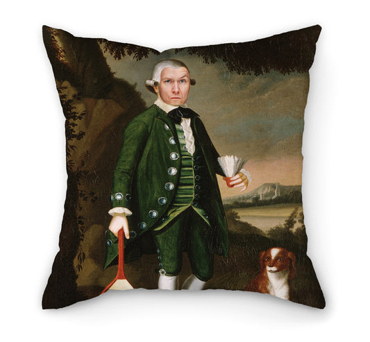 Personalised Victorian Painting Pillow | Red Coat Gentleman | Fab Gifts