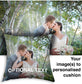Valentines Photo Cushion, Filled, polyester | 30x30cm, 45x45cm. Optional text. Image(s) to personalised cushion.