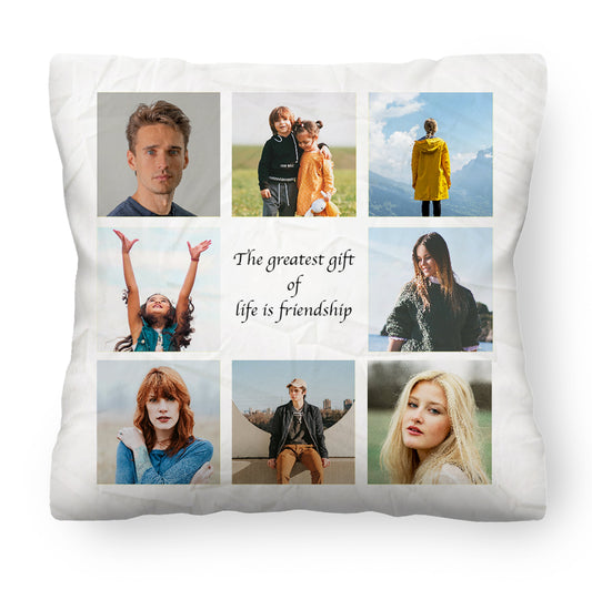 Personalised Photo Cushion Collage Double Sided , Filled | 45x45cm