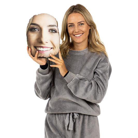 Personalised Cushion Face Photo, Large 55 x 49cm
