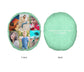 Personalised Cushion Face Photo Green, Small 31 x 23cm