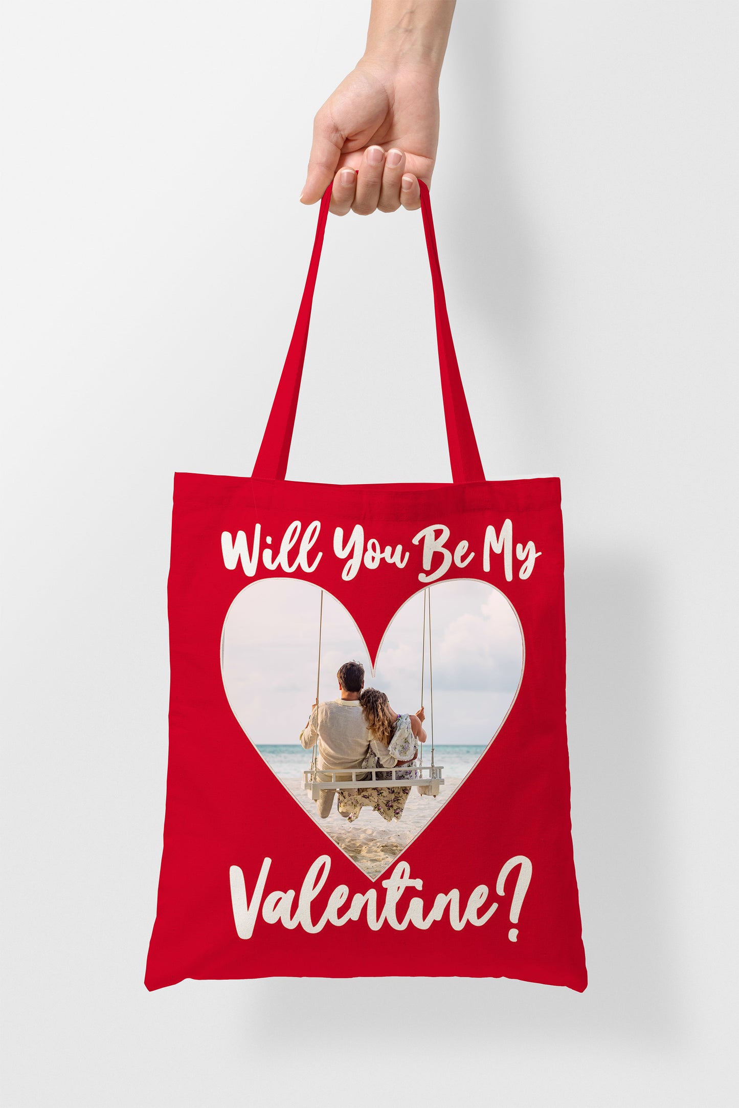 Person Holding Red Valentines Special Tote Bag