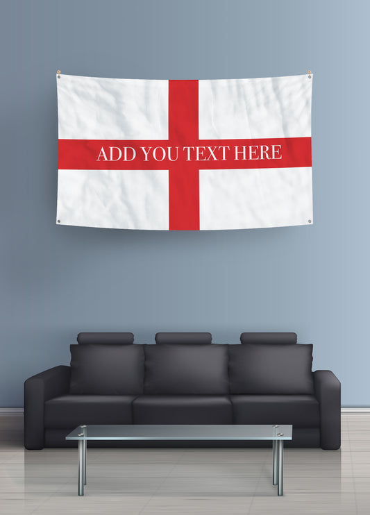 Personalised Banner England Flag