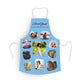 Personalised Apron 10 Personalised Photos, and Text. Text is Cooking with Love.