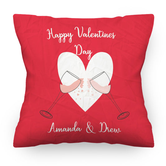 Cheers Single Sided Valentine's Day Cushions | 30cm, 45cm, 60cm | Fab Gifts