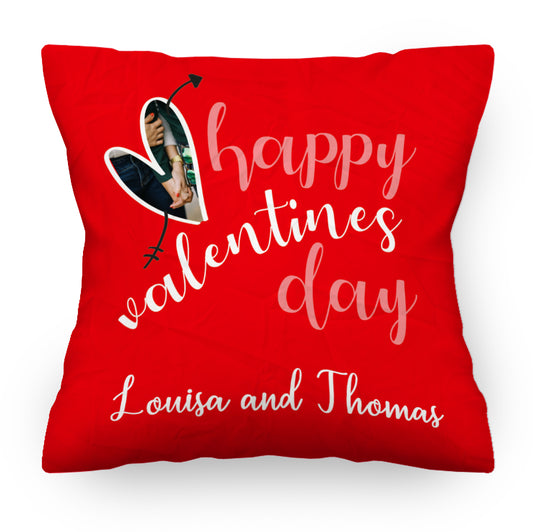 Personalised Red Valentine's Cushion | 30 x 30cm | Fab Gifts