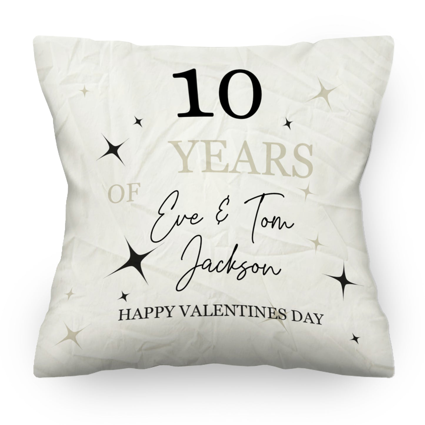 Personalised Valentine Anniversary Cushion | 30 x 30cm | Fab Gifts