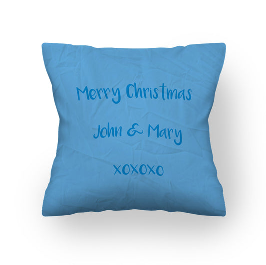 Personalised Christmas Stay Warm Cushions Double Sided Edge To Edge Print