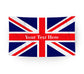 Personalised Union Jack Flag Banner. Add your text here.