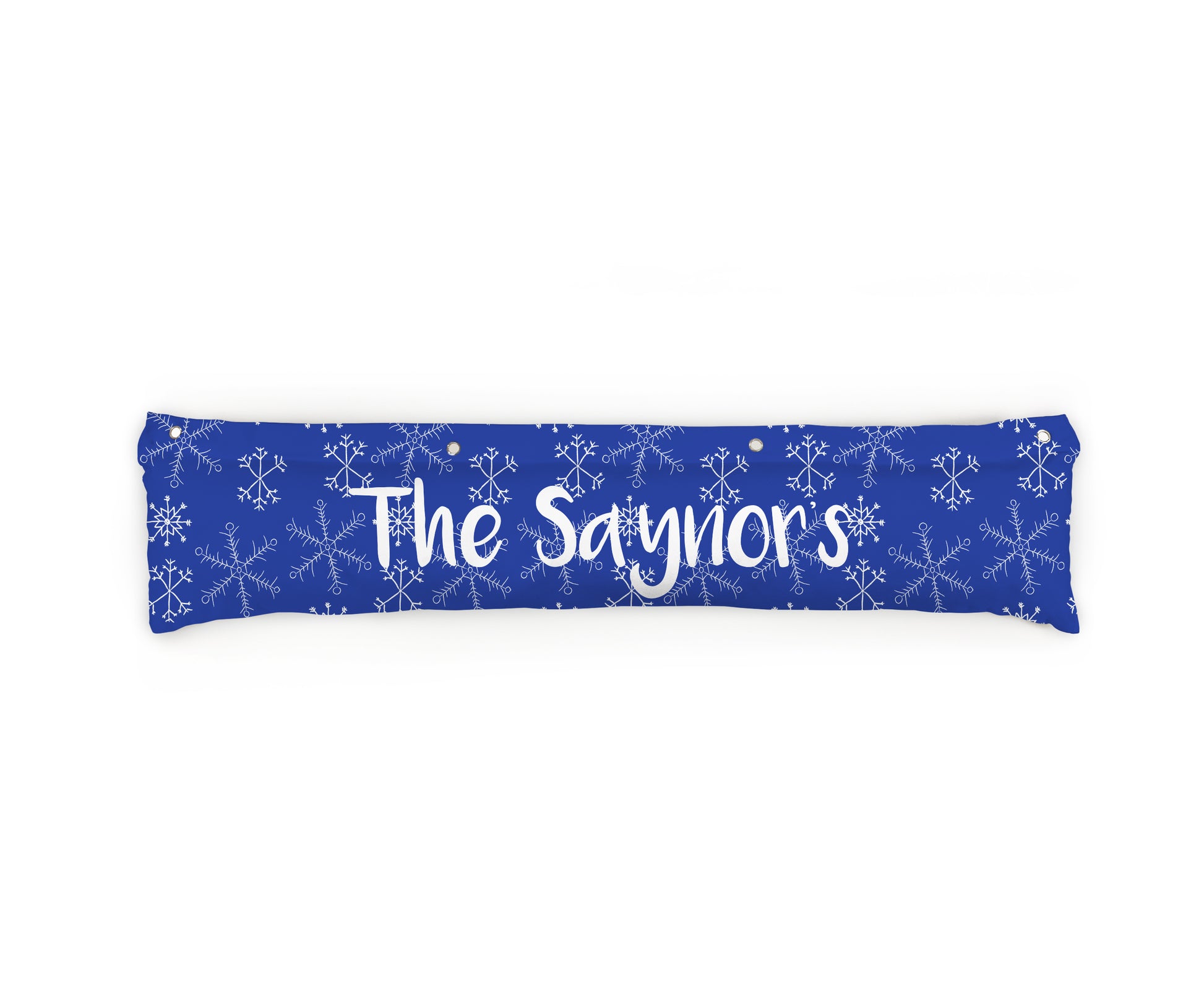 Snowflakes Draught Excluders | 50 X 90cm | Fab Gifts | Blue