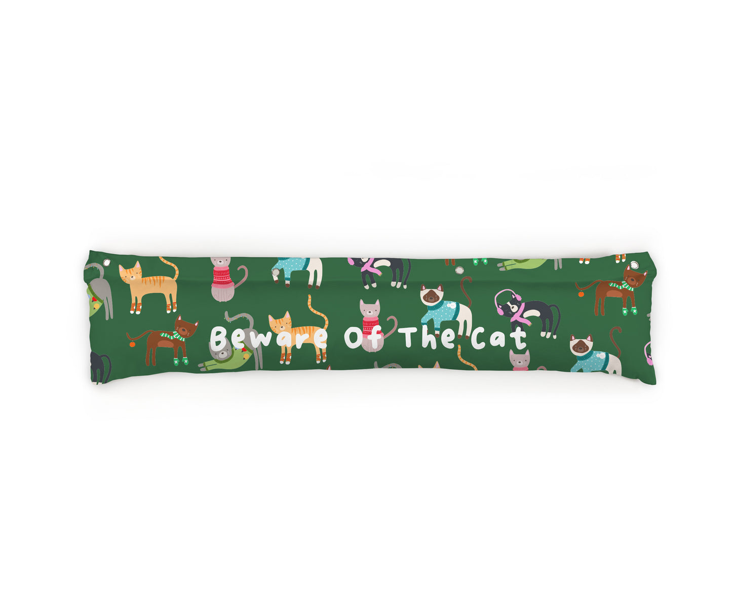 Personalised Cats Draught Excluders | Green | 50 X 90cm | Fab Gifts - Funny Quotes: Beware of the car