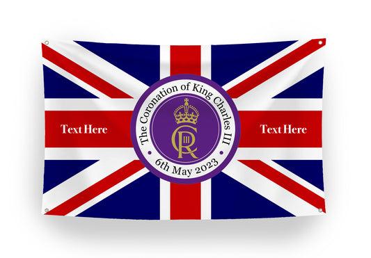 Personalised Banner King's Coronation Flag