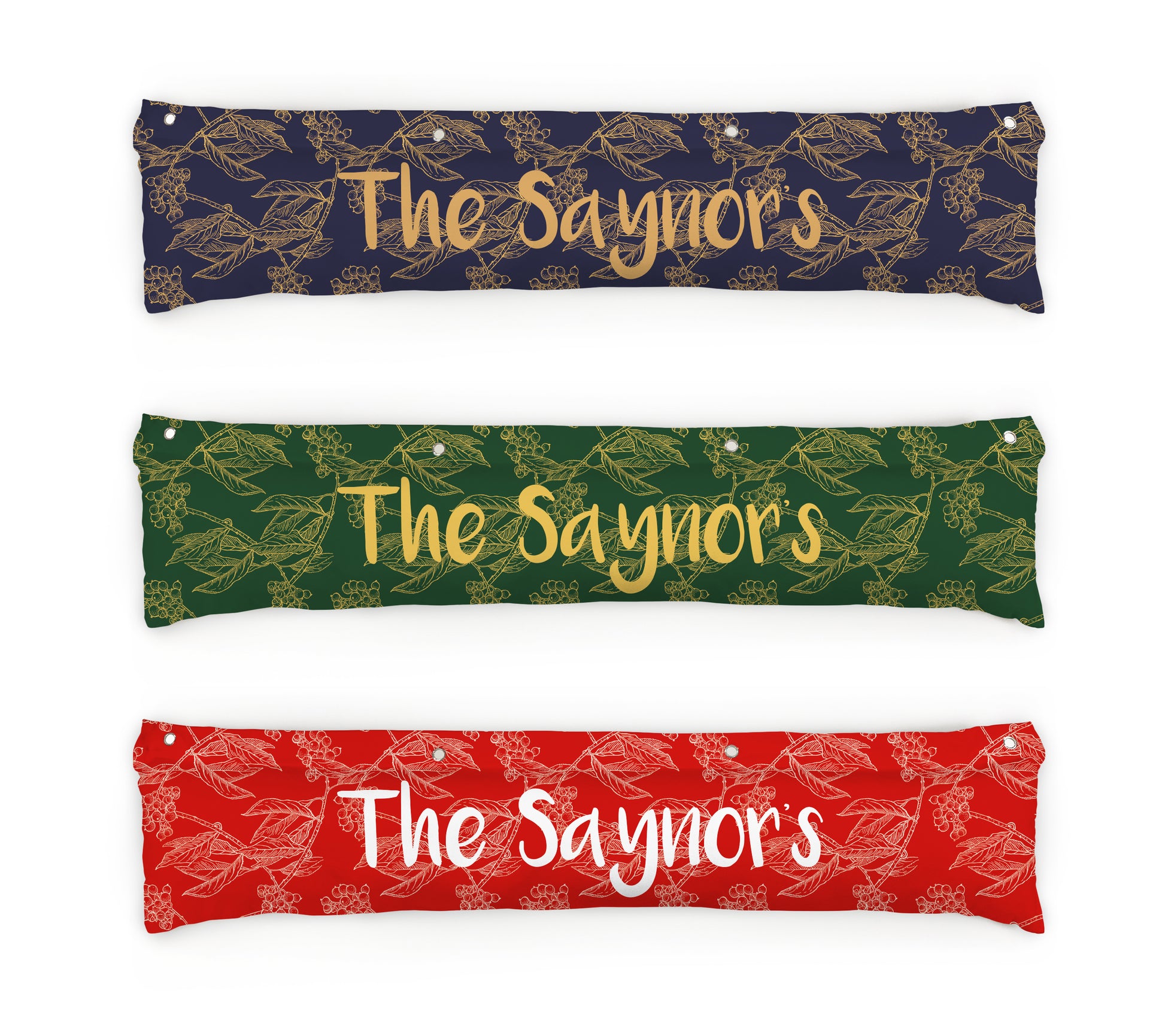 Cranberries Draught Excluders | Blue, Red, Green | 50 X 90cm | Fab Gifts