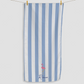 Blue Striped Flamingo Sports Towel with Name