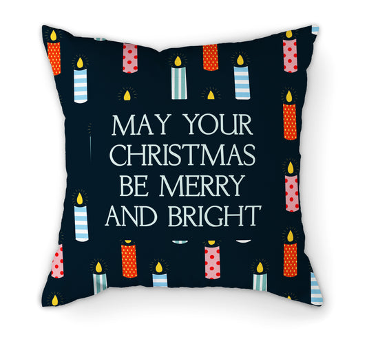 Personalised Cushion Christmas Candles | 45cm