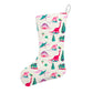 Personalised Christmas Red Dinosaur Stocking | Fab Gifts. Back View,