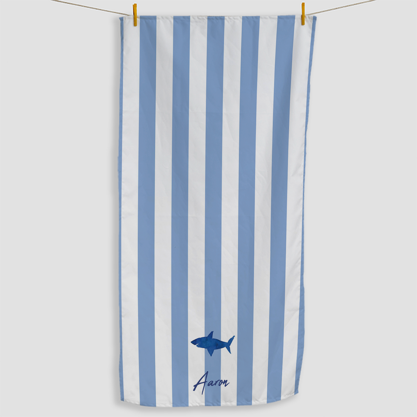 Shark Striped Beach | Sports Towel Online UK - Fab Gifts