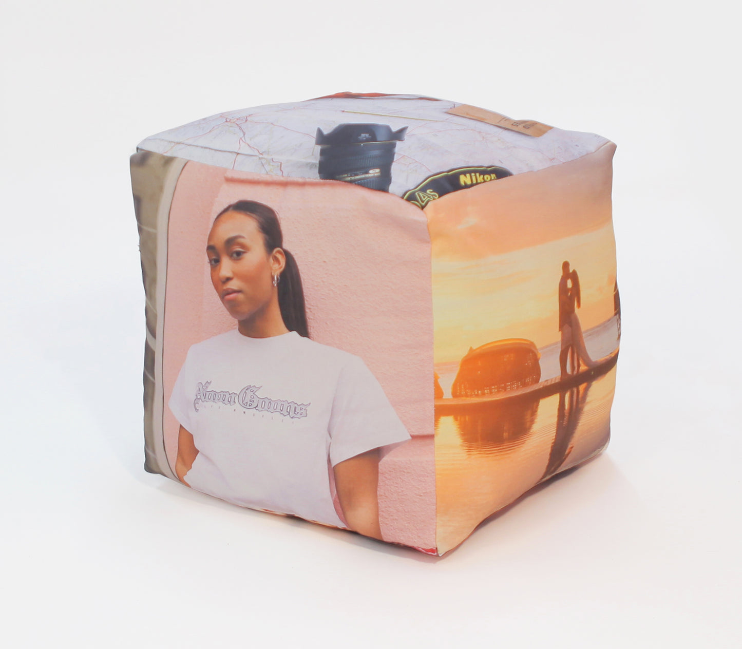 Cube Cushion Photo Collage | 40 x 40cm | Fab Gifts