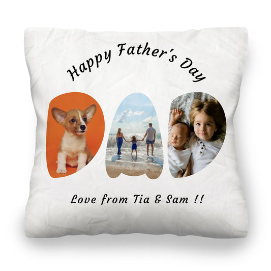 Personalised Fathers Day. Photo personalised and text.